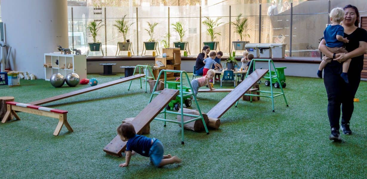 children playing outdoor playground sydney CBD centres