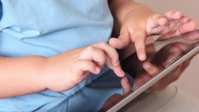 Children using technology