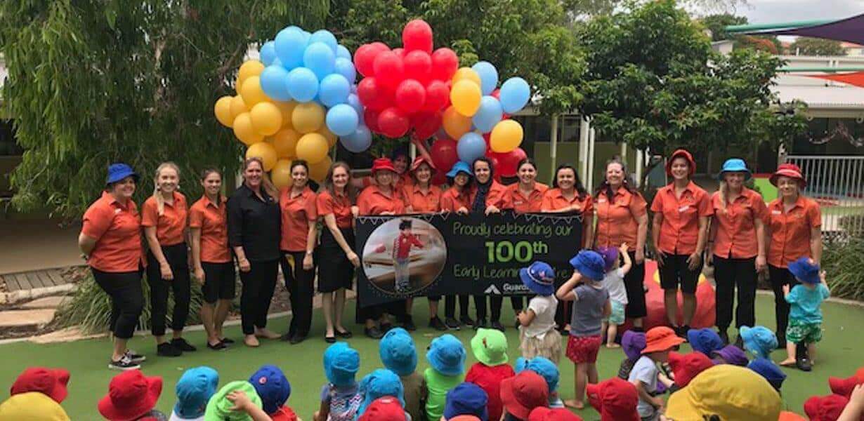 Educators celebrating 100th Guardian centre