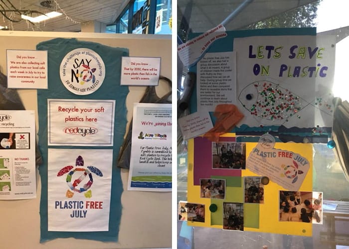 Display from Guardian Pymble Plastic Free July