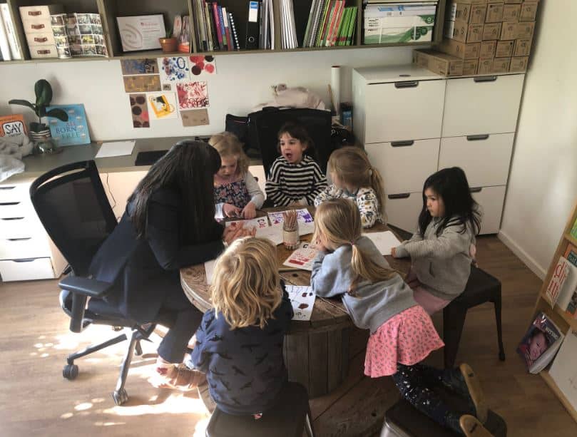Mayor Natalie Abboud meeting Guardian Blyth Street Children's Council
