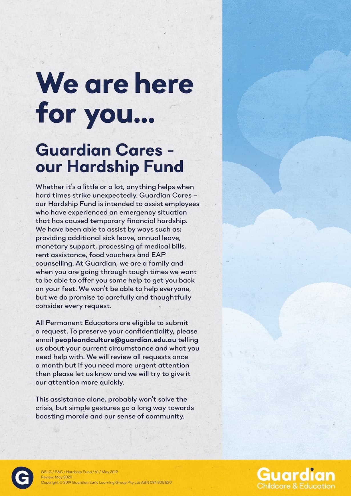 Employee Benefits Guardian Early Learning