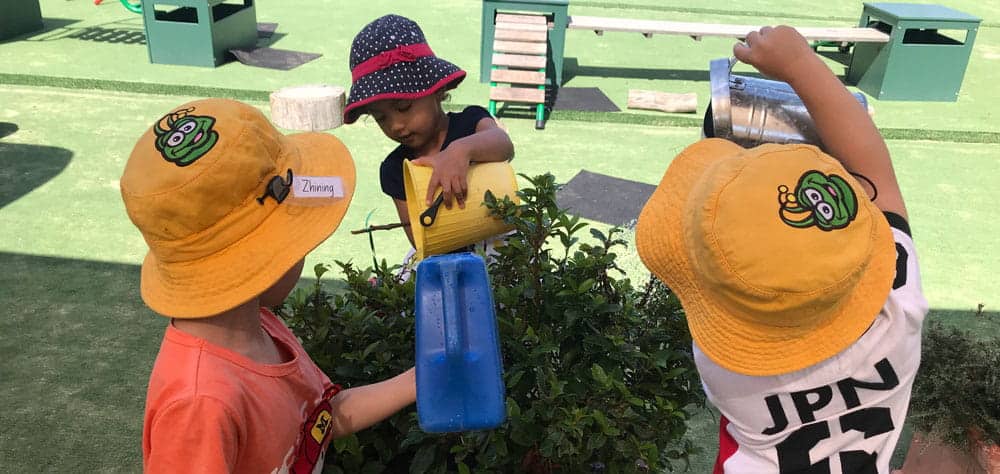 Children gardening at Guardian Marsfield