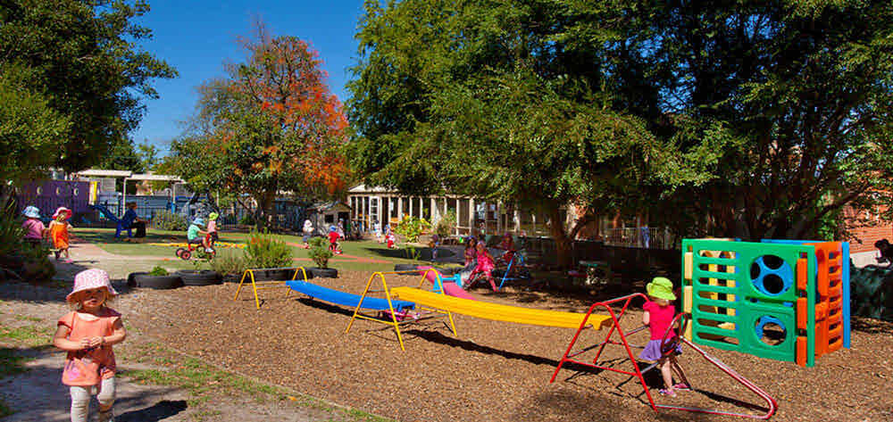 Outdoor playground at Tiggers childcare
