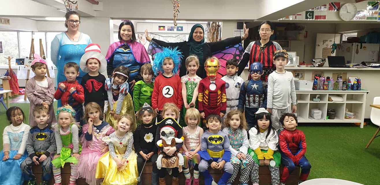 Guardian Marrickville children and educators dressed up in costumes for book week