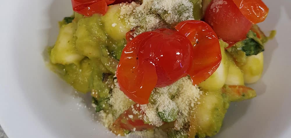 chelsea's spring vegetable gnocchi