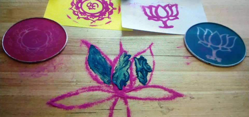 Rangoli art for diwali