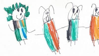 drawing of friendship by child