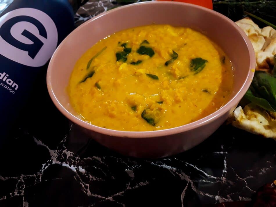 Ishan's Lentil and Spinach Curry Recipe