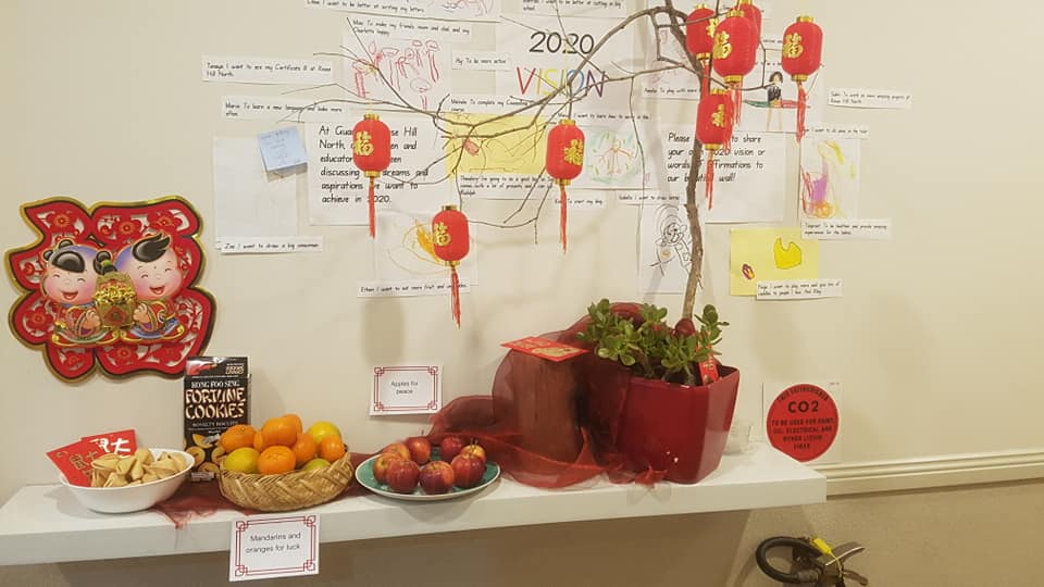 Chinese New Year display in centre