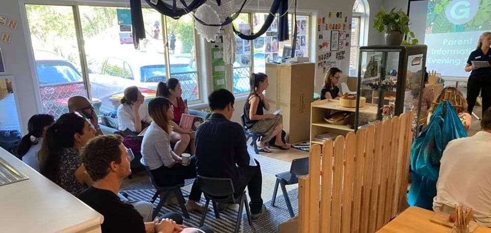 Parents at info evening at Guardian Cherrybrook