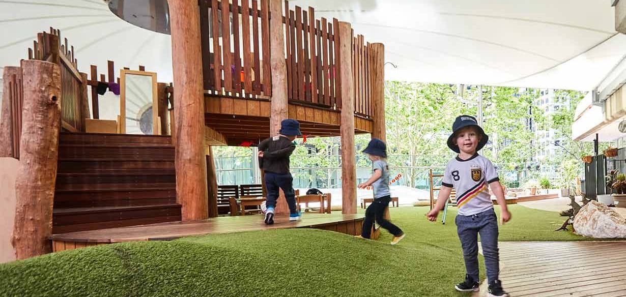 Children playing indoor playground at Guardian Margaret street