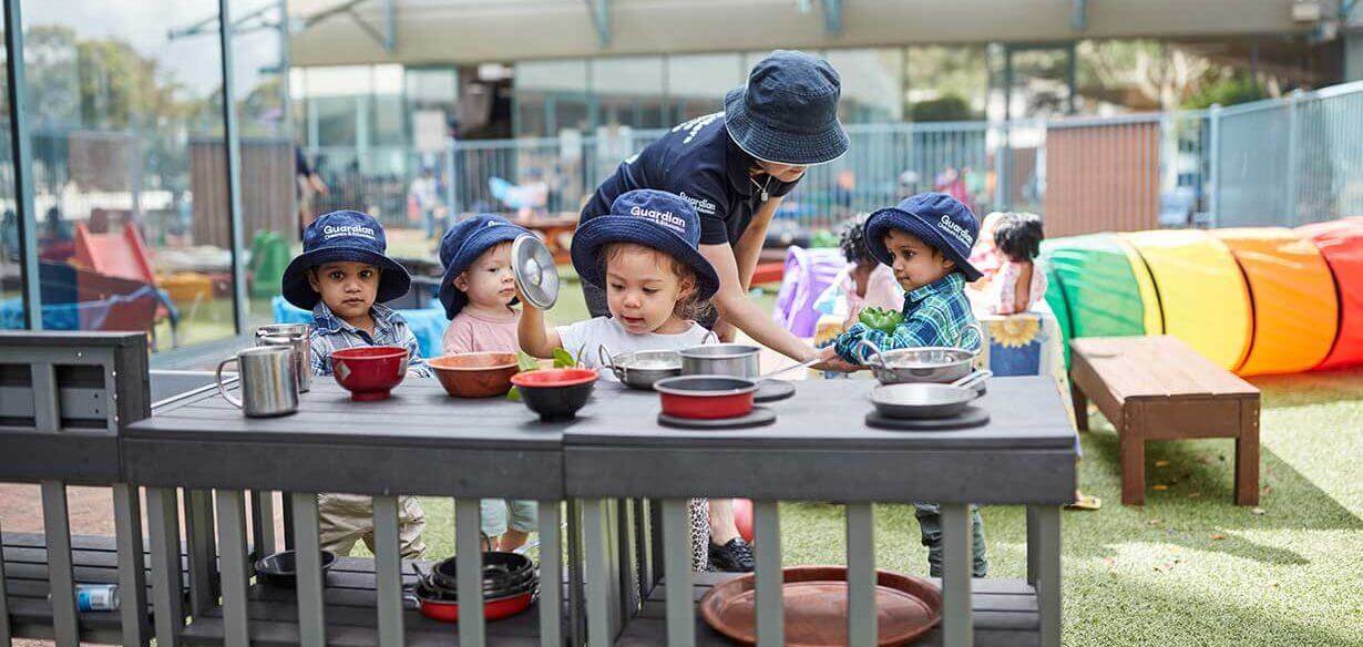 Children playing outside at Pymble