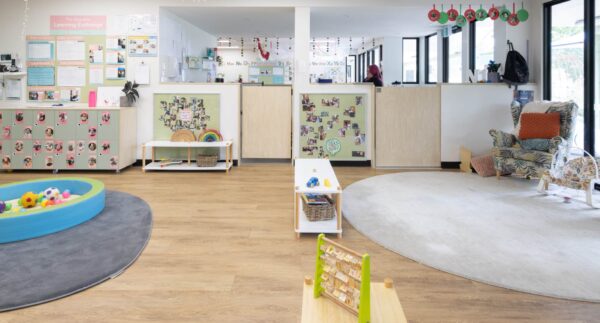 Bright and spacious indoor learning environment at Guardian Childcare Coromandel Valley, featuring play areas, educational resources, and natural light.