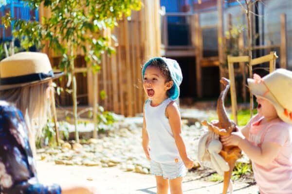Excited child at Guardian Childcare Centre