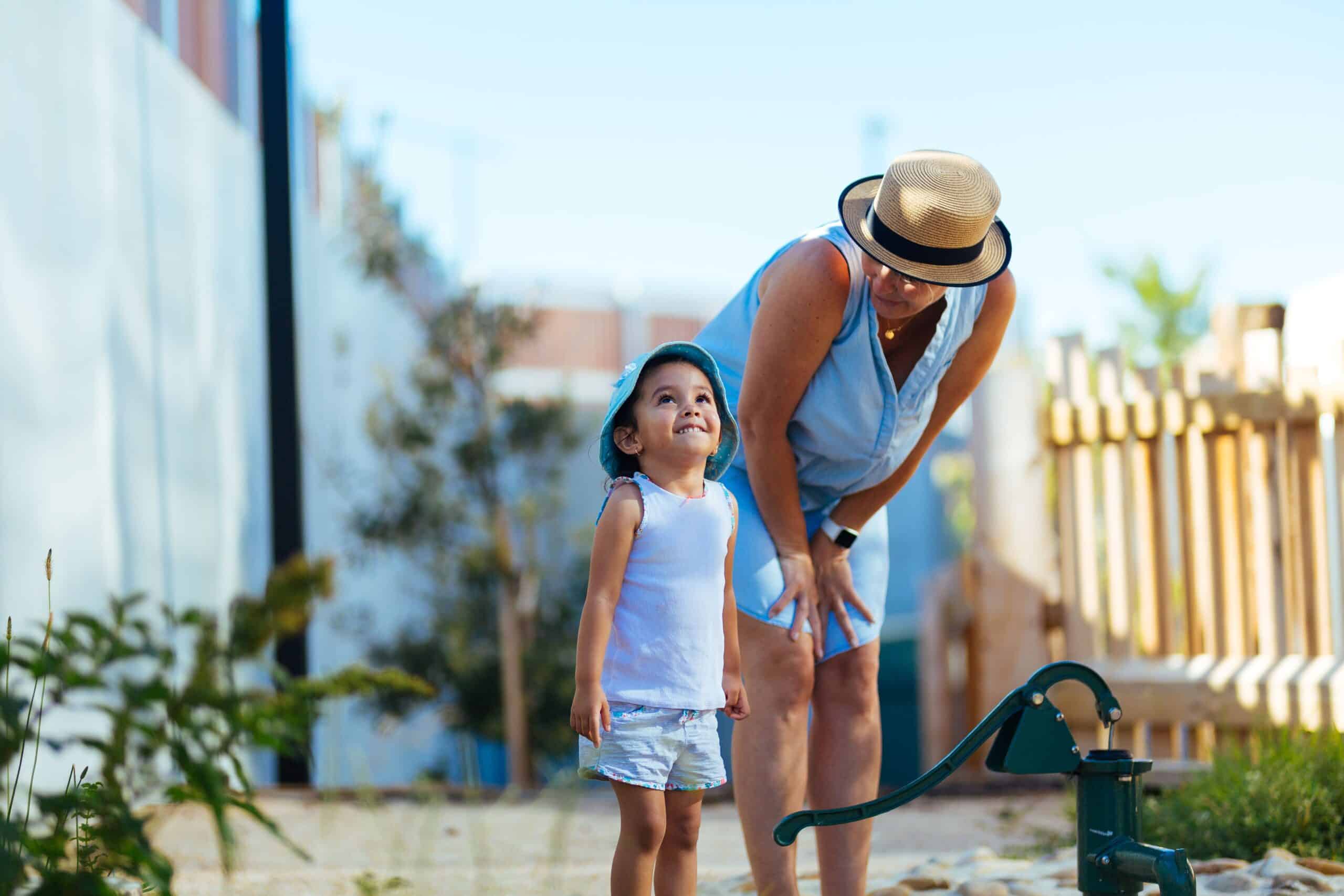 Toddler outdoors at Guardian Childcare Centre