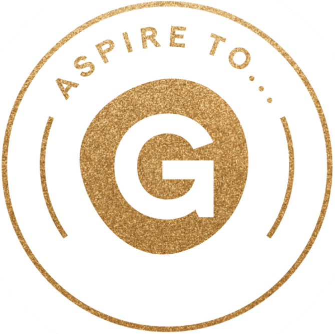 Guardian Aspire to be logo white